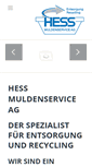 Mobile Screenshot of hess-muldenservice.ch